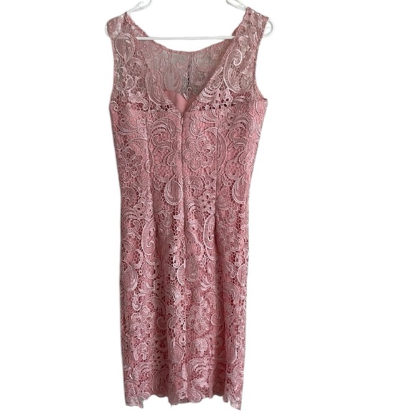 Dancing Queen Pink Lace Midi Dress - Picture 3 of 6